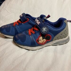 Disney Kids Blue and Red Mickey Mouse Sneakers